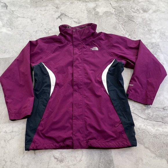 The North Face Shell HyVent Purple Jacket Coat Size XL Xlarge 18 - Picture 1 of 11